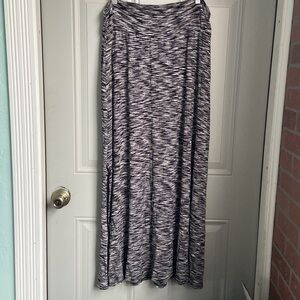 Merona Black and White Maxi Skirt